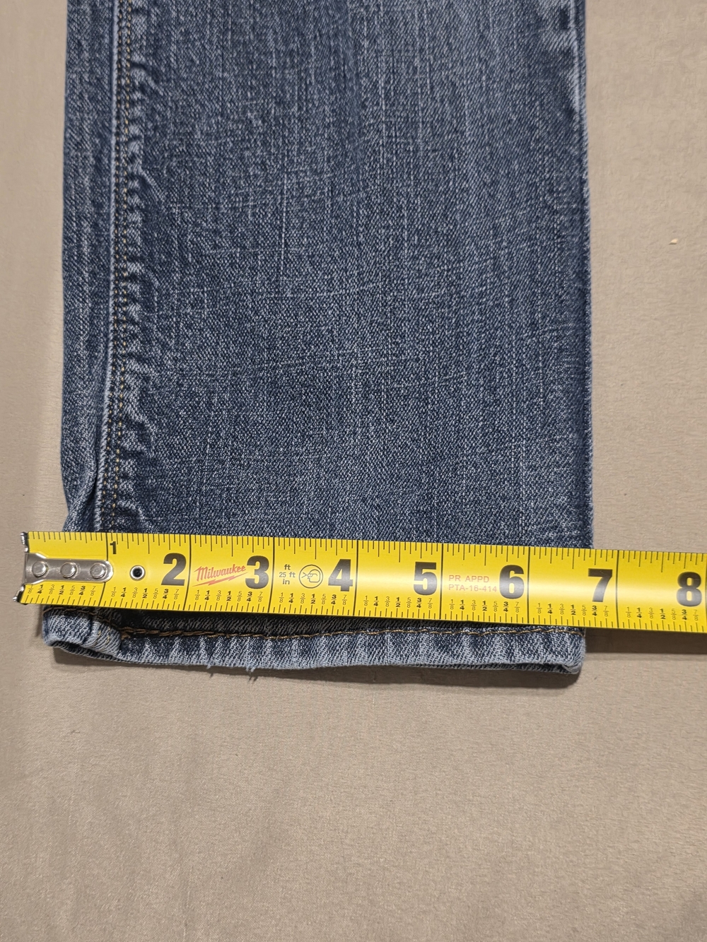 Denizen from Levis Mens 32x34 Slim Straight Fit Jeans Blue Stretch Denim 232 - Picture 9 of 12